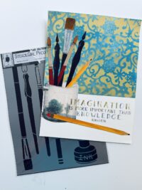 Pen & Ink Stencil AND Original Art